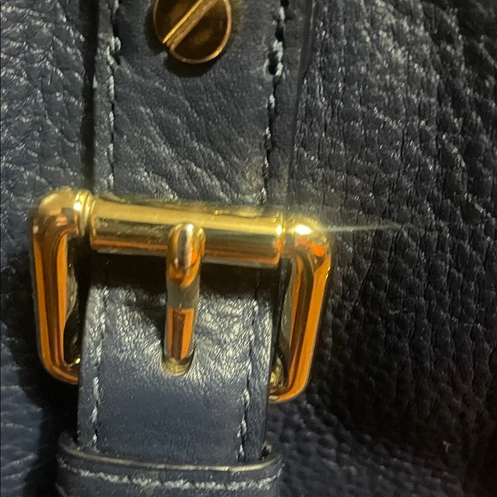 Michael Kors Bedford Satchel Dark Blue handbag - Picture 4 of 11